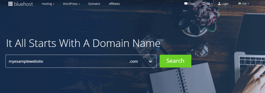 Bluehost India Domain Name Registration