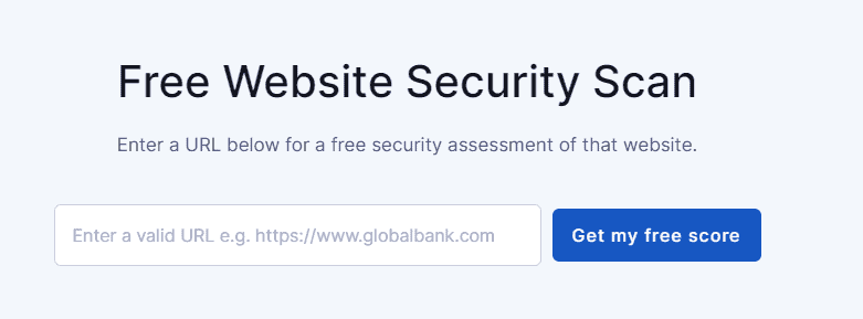 UpGuard Website Security Scan