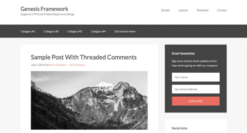 Lightweight WordPress framework