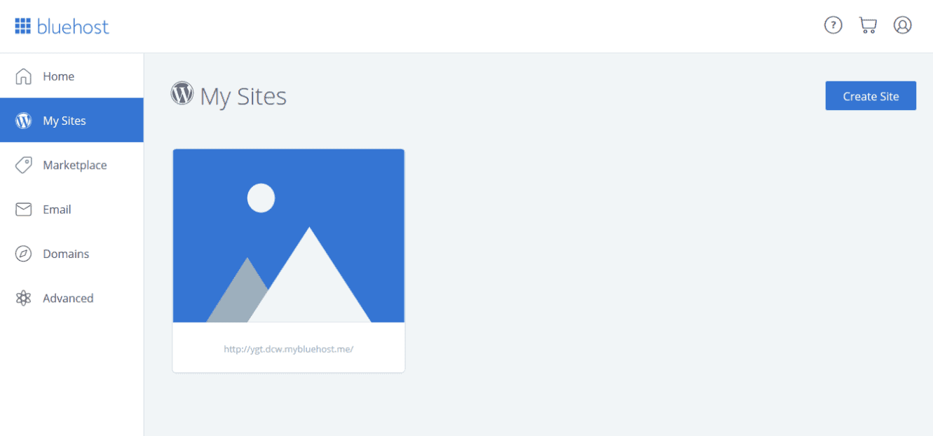 Select the Option 'My Sites'